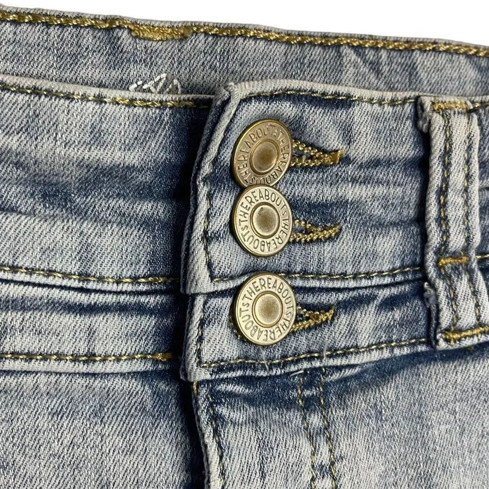 Thereabouts REVAMPED Jeggings Jeans Girls 10 Blue Pockets Casual Tiger Skinny
